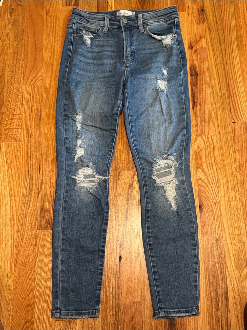 High rise Windsor size 5 Distressed Women's Skinny Jeans - Blue